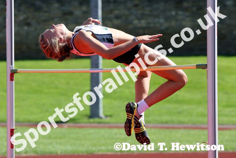 Emma Canning (Whitemoss AC) in the  heptathlon under-18s high jump during the Hexham Decathlon and heptathlon.